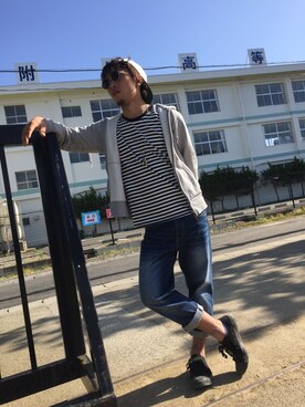 「PRODUCT（street）（プロダクト）のアイテム」を使った、伊東諒さん（メンズ・166cm）の春コーディネート
