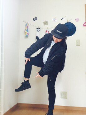 「VANS（バンズ）のアイテム（その他）」を使った、ゆ          ず    さん（レディース・149cm）の春コーディネート