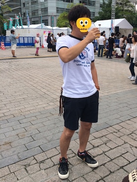 「アイテム（ウォレットチェーン、ブラウン系）」を使った、ま☻みさん（レディース・165cm）の秋コーディネート