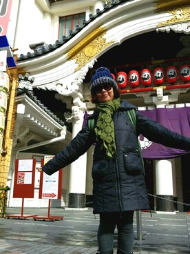 「UNKNOWN.（アンノウン）のアイテム（ダウンジャケット/コート）」を使った、Jennie Cheung  さん（レディース・150cm）の冬コーディネート