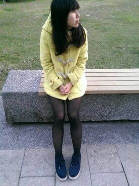 「yellow」｜penguinWuさん（レディース・159cm）の冬コーディネート