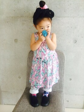 「スエット」｜ゆんすさん（キッズ・90cm）の夏コーディネート