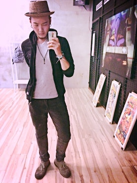 「Dickies（ディッキーズ）のアイテム（モッズコート）」を使った、ien Chen さん（メンズ・176cm）の夏コーディネート