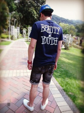 「hot」｜Rayさん（メンズ・178cm・20代）の春コーディネート