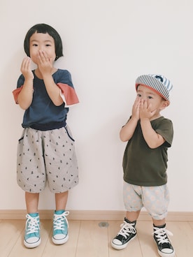 sato☁︎さん（キッズ・80cm）の夏コーディネート