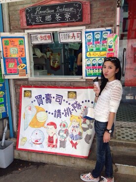 「holiday」｜「アイテム（財布/小物）」を使った、Ivy yuen さん（レディース・160cm）の秋コーディネート
