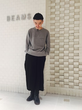 「Universal Works（ユニバーサルワークス）のアイテム」を使った、inata shinyaさん（メンズ・174cm）の秋コーディネート