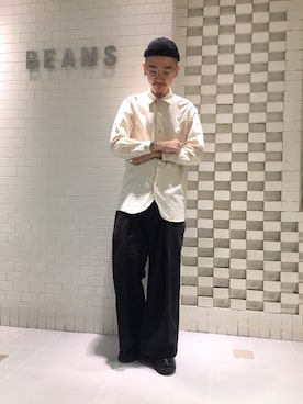 「rosa mosa（ロサモサ）のアイテム」を使った、inata shinyaさん（メンズ・174cm）の秋コーディネート