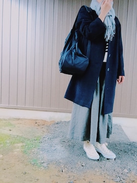 「orcival」｜「アイテム（チェスターコート）」を使った、sippoさん（レディース・157cm）の冬コーディネート