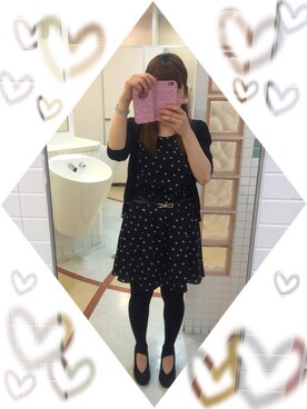 「index（インデックス）のりんごプリントワンピース(白雪姫)（ワンピース、ホワイト系）」を使った、のん様さん（レディース）の夏コーディネート