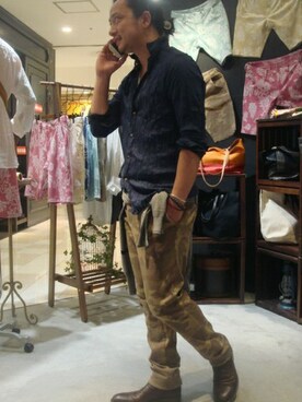 岡田さん(メンズ・170cm)の夏コーディネート