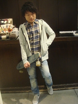 岡田さん（メンズ・168cm）の冬コーディネート