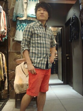 岡田さん（メンズ・170cm）の夏コーディネート
