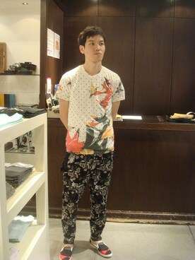 岡田さん（メンズ・180cm）の夏コーディネート