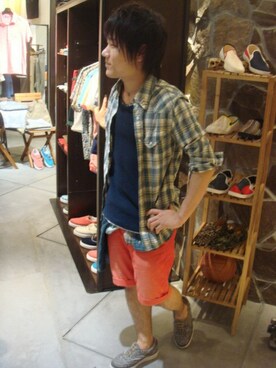 岡田さん（メンズ・170cm）の夏コーディネート