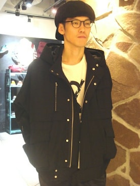 「B'2nd（ビーセカンド）のアイテム（ブルゾン）」を使った、岡田さん（メンズ・183cm）の秋コーディネート