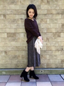 あんずさん（レディース・160cm）の冬コーディネート