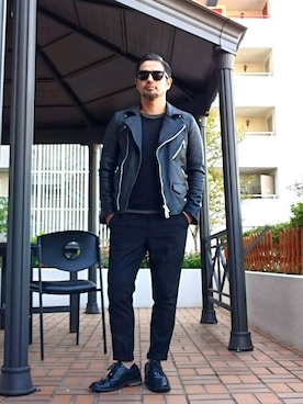 「NANO universe（ナノユニバース）のjunhashimoto nano・universe/JH レイヤード クルーネックTEE（Tシャツ/カットソー）」を使った、taro   さん（メンズ・165cm）の秋コーディネート