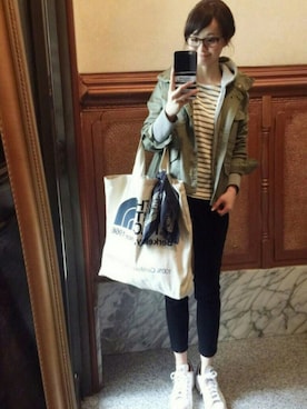 「ROPE' PICNIC（ロペピクニック）のアイテム（ジャケット/アウター）」を使った、ari☆さん（レディース・153cm）の春コーディネート