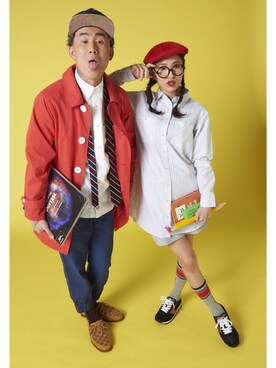「カラーコート」｜「アイテム（ステンカラーコート）」を使った、JUN 4 SHOT(FIREBALL)さん（メンズ・172cm）の冬コーディネート