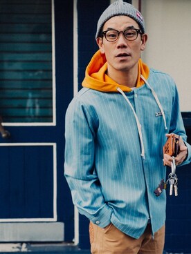 「IRIE（イリエ）のアイテム（帽子）」を使った、JUN 4 SHOT(FIREBALL)さん（メンズ・172cm）の冬コーディネート