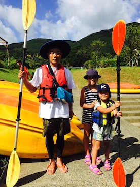 「アイテム（ボディバッグ/ウエストポーチ、ブルー系）」を使った、JUN 4 SHOT(FIREBALL)さん（メンズ・172cm）の夏コーディネート