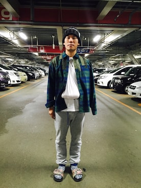 「White Mountaineering」｜「アイテム（ニットキャップ/ビーニー）」を使った、JUN 4 SHOT(FIREBALL)さん（メンズ・172cm）の秋コーディネート