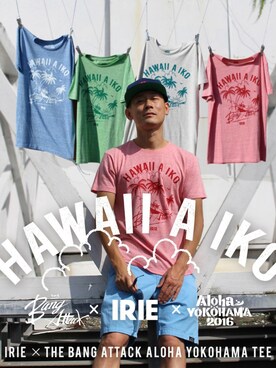 「IRIE（イリエ）のアイテム」を使った、JUN 4 SHOT(FIREBALL)さん（メンズ・172cm）の夏コーディネート
