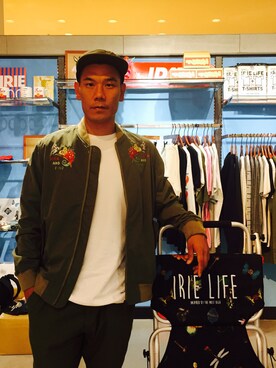 IRIE LIFEのミリタリージャケットを使った人気ファッション 