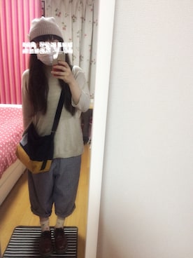 「aiko」｜「アイテム（ニットキャップ/ビーニー）」を使った、mayuさん（レディース・146cm）の春コーディネート