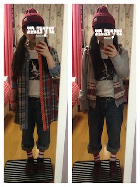 「aiko」｜「アイテム（ニットキャップ/ビーニー）」を使った、mayuさん（レディース・146cm）の夏コーディネート