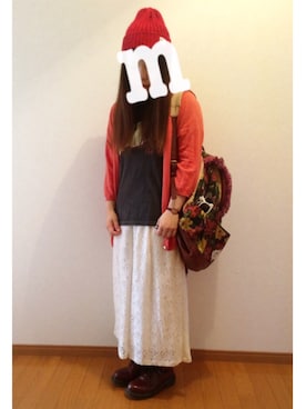 「aiko」｜「アイテム（ニットキャップ/ビーニー）」を使った、mayuさん（レディース・146cm）の夏コーディネート