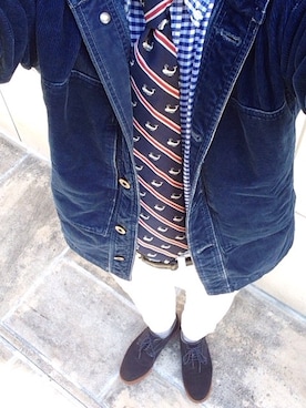 「RRL（ダブル アール エル）のアイテム（カバーオール）」を使った、meinooyajiさん（メンズ・167cm）の春コーディネート