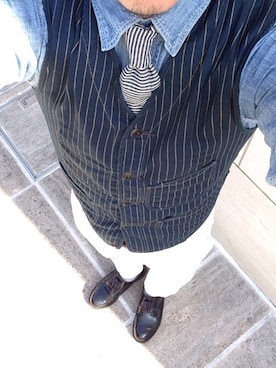 「The Hill-Side（ヒルサイド）のアイテム」を使った、meinooyajiさん（メンズ・167cm）の春コーディネート