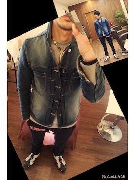 「T&Y（ティーアンドワイ）のアイテム（アクセサリー）」を使った、peasさん（メンズ・173cm）の冬コーディネート