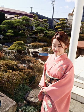 「お正月」｜michikoさん（レディース・158cm）の冬コーディネート