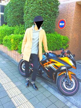 「ユナイテッドアローズ」｜「アイテム（チェスターコート）」を使った、Kakeruさん（メンズ・184cm）の秋コーディネート