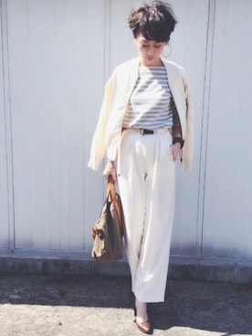 「khaki」｜「アイテム（その他）」を使った、TOMOKAさん（レディース・163cm）の春コーディネート