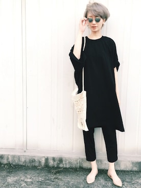 「NE QUITTEZ PAS!（ヌキテパ）のアイテム」を使った、TOMOKAさん（レディース・163cm）の春コーディネート