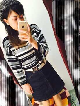 「chico_（チコ）のアイテム（スカート）」を使った、Hayasiさん（レディース・158cm）の秋コーディネート