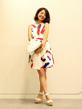 「ペイント」｜「アイテム（ワンピース/ドレス）」を使った、GapJapanさん（レディース・163cm）の夏コーディネート