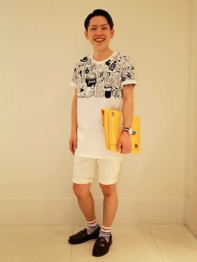 「chocomoo」｜GapJapanさん（メンズ・159cm）の夏コーディネート