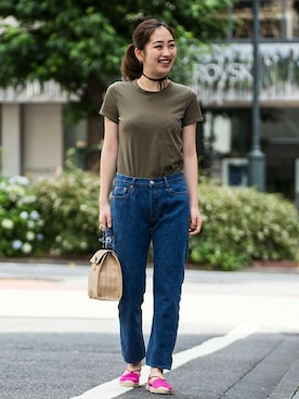 GapJapanさん（レディース・160cm）の夏コーディネート
