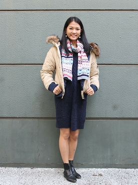 「GAP（ギャップ）のアイテム（ナイロンジャケット）」を使った、GapJapanさん（メンズ・163cm）の秋コーディネート