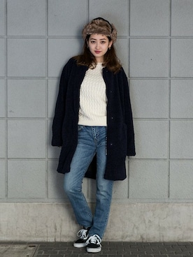 GapJapanさん（レディース・160cm）の冬コーディネート