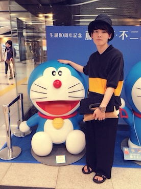 「SHAREEF（シャリーフ）のアイテム（バッグ）」を使った、TAKUMIさん（メンズ・170cm）の夏コーディネート