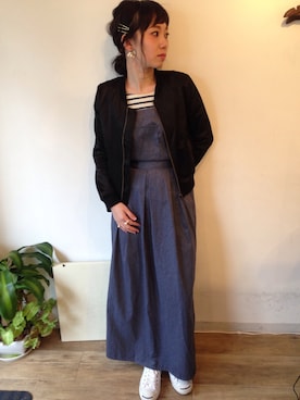 「パールアクセサリー」｜ayaさん（レディース・160cm）の春コーディネート