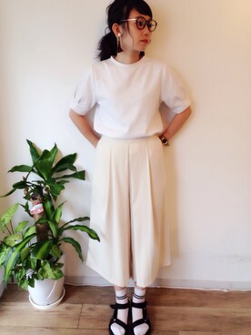 「DHOLIC（ディーホリック）のアイテム」を使った、ayaさん（レディース・160cm）の夏コーディネート
