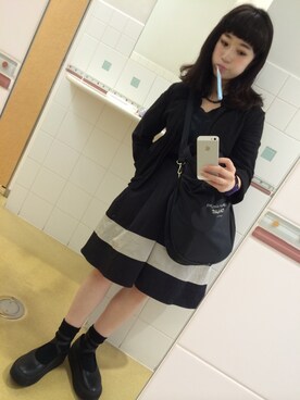 「tricot COMME des GARCONS（トリココムデギャルソン）のアイテム（テーラードジャケット）」を使った、エリさん（レディース・152cm）の秋コーディネート