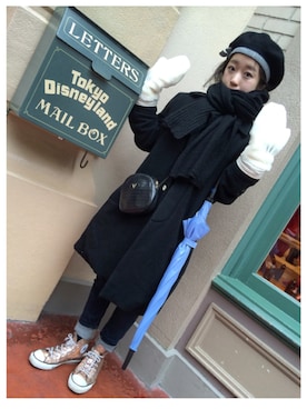 「good thing（グッドシング）のアイテム」を使った、エリさん（レディース・152cm）の冬コーディネート